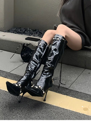 Knight High Boots Black