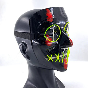 Masque Cyberpunk Halloween Néon Led