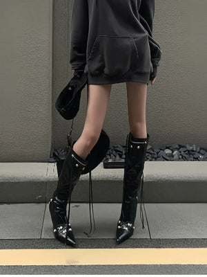Knight High Boots Black