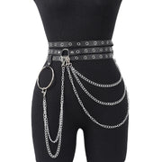 Jarretière de Taille Goth en Cuir PU