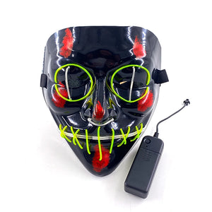 Masque Cyberpunk Halloween Néon Led