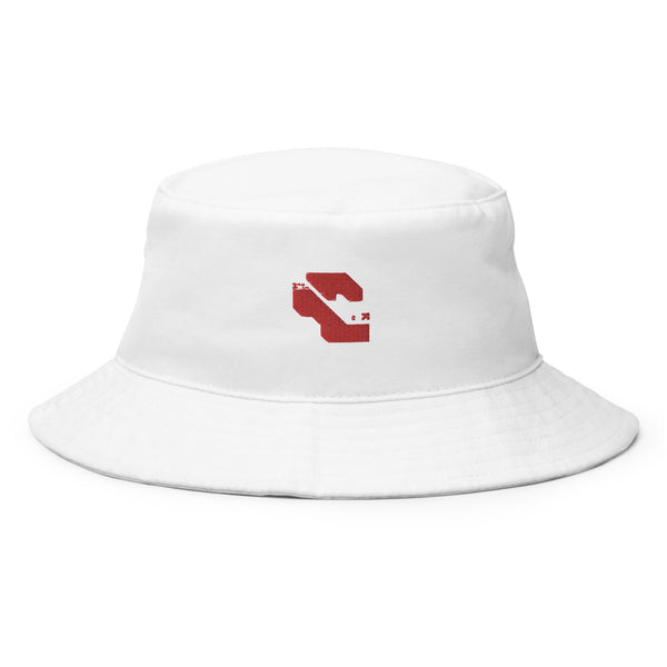 Sleek Casual White Bucket Hat