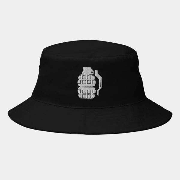 Sleek Cotton Black Bucket Hat