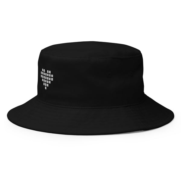 Sleek Skull Black Bucket Hat