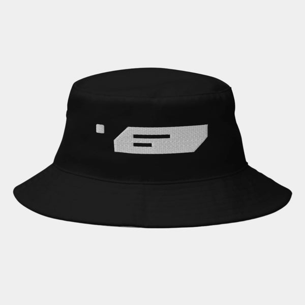 Sleek Streetwear Black Bucket Hat