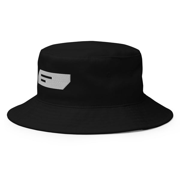 Sleek Streetwear Black Bucket Hat