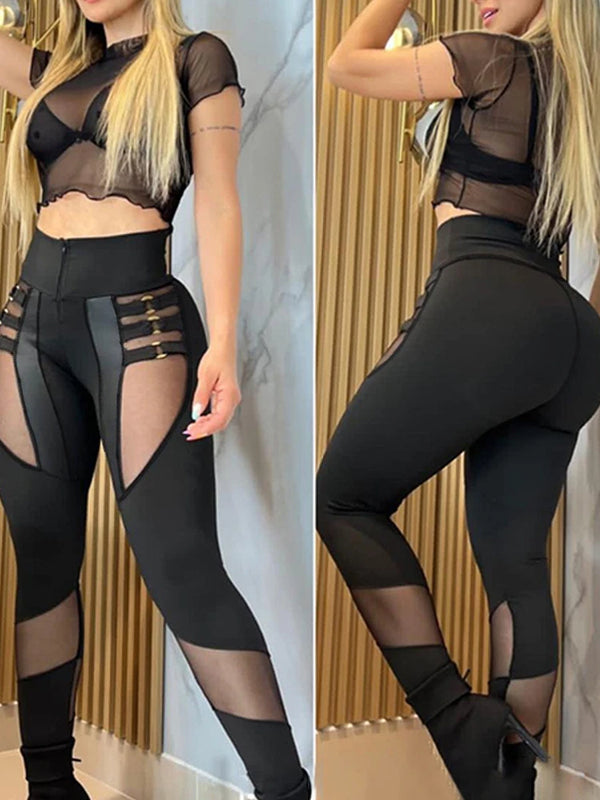 Slim Fit Cut Out Pants