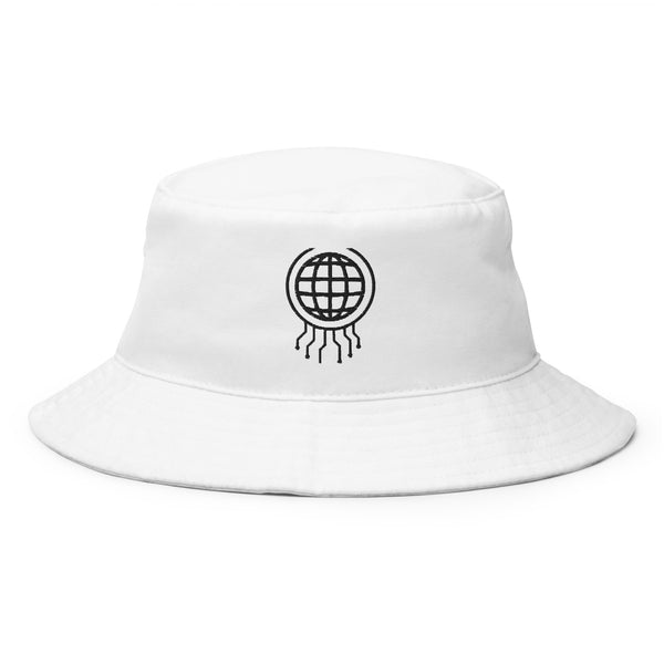 Sporty Skull White Bucket Hat