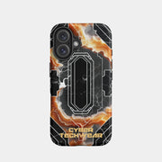 Funda para iPhone 16 con diseño de declaración cibernética