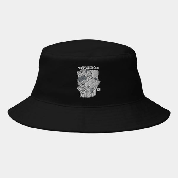 Street Style Black Bucket Hat