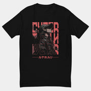 Camisa de verano Cyberpunk negra
