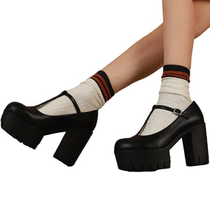 T Strap Shoes Y2K