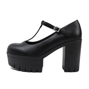T Strap Shoes Y2K