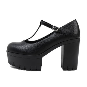 T Strap Shoes Y2K