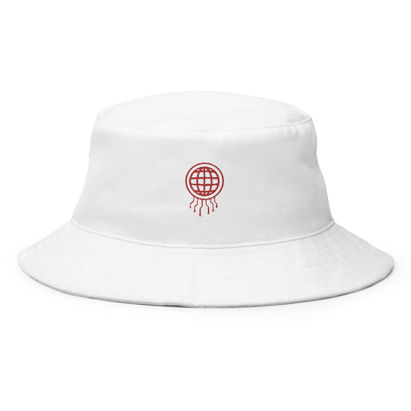 Urban Sleek Skull White Bucket Hat