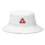 Sombrero de pescador blanco con calavera estilo urbano