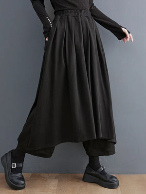 Vintage Black Skirt Pants