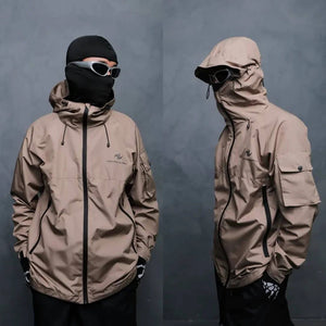 Waterproof gorpcore jacket
