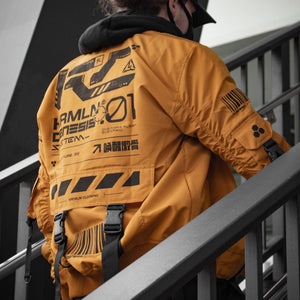 Orange Techwear Jacket