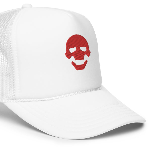 White Cyberpunk Trucker Hat