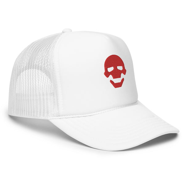 White Cyberpunk Trucker Hat