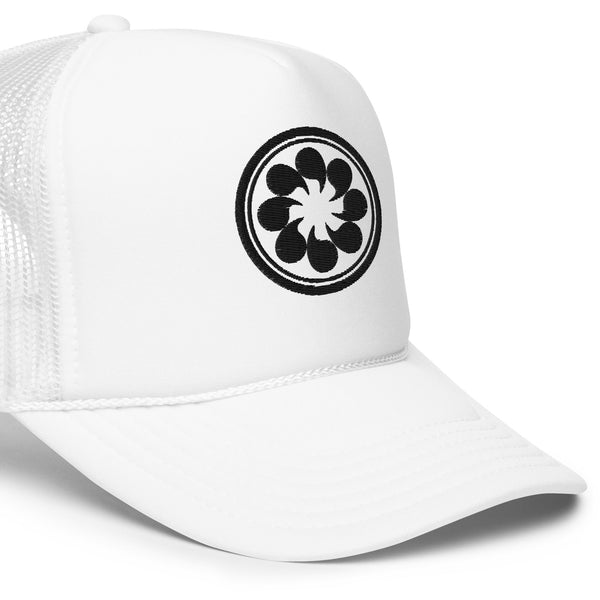 White Edgy Trucker Hat