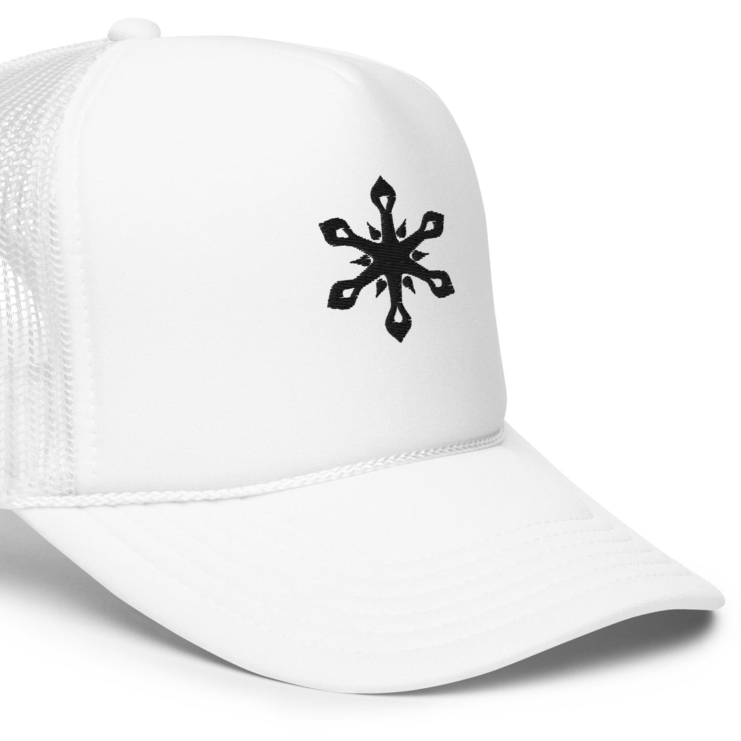 signature trucker hat in white