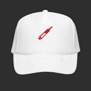 White Stim Trucker Hats