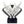 White futuristic helmet with black accents on a white background