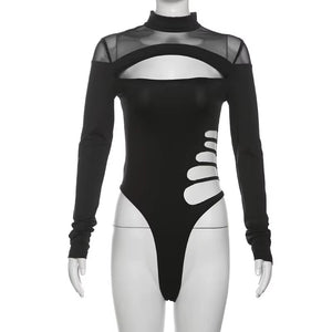 Women Y2K Cut Out Bodysuit