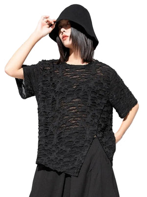 Women's Oversize Black T Shirt