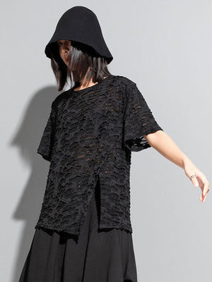 Women's Oversize Black T Shirt