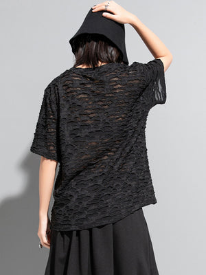 Women's Oversize Black T Shirt