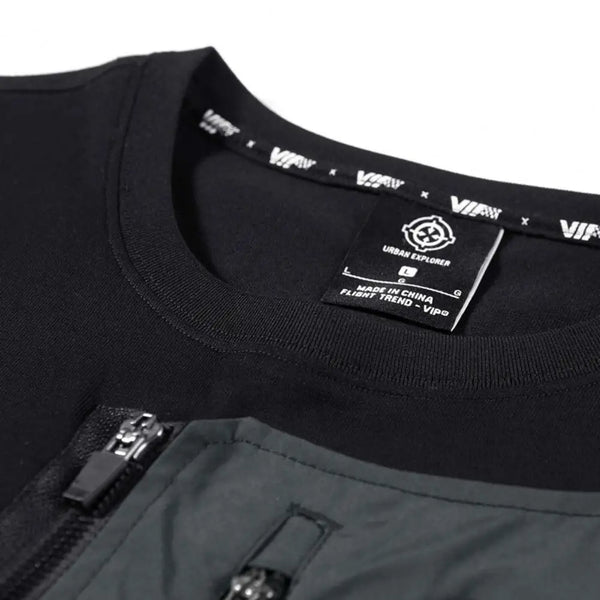 Zipper Detachable Techwear Tshirt