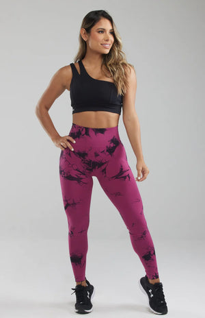 Açaí Tie-Dye Scrunch Butt Leggings
