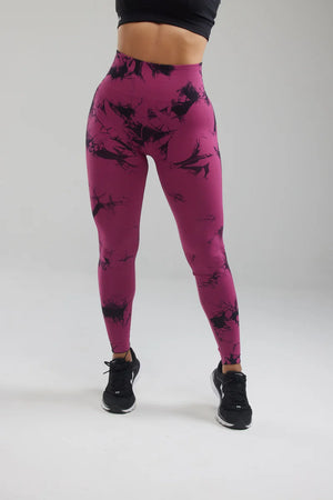 Açaí Tie-Dye Scrunch Butt Leggings