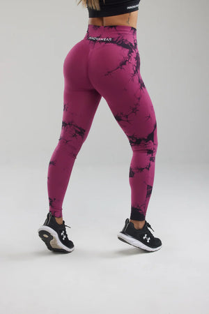 Açaí Tie-Dye Scrunch Butt Leggings