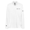 adidas white Quarter zip pullover Cyber