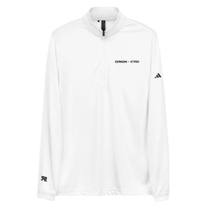 adidas white Quarter zip pullover Cyber