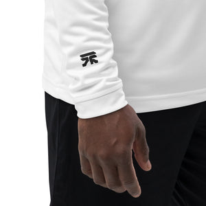 adidas white Quarter zip pullover Cyber