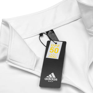 adidas white Quarter zip pullover