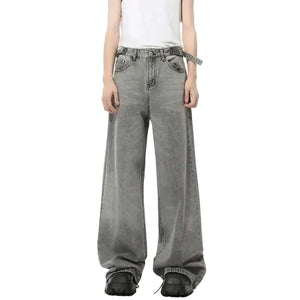 Adjustable Belt Y2K Jeans
