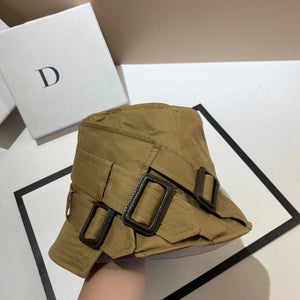 2024 Hip Hop Techwear Style Adjustable Buckle Bucket Hats For Women Multifunction Belt Buckle Stacked Fisherman Hat