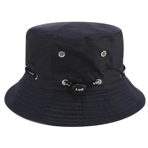 Adjustable Drawstring Bucket Hat