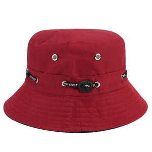 Adjustable Drawstring Bucket Hat