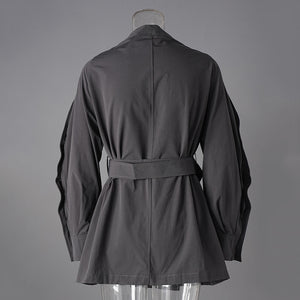 Adjustable Lace-up Spring Jacket Women