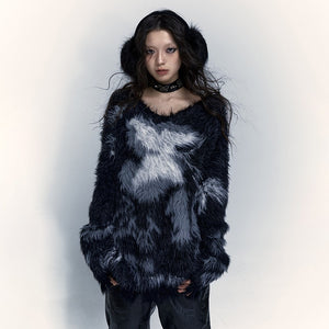 Aesthetics Black Sweater Y2K Top