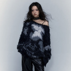 Aesthetics Black Sweater Y2K Top