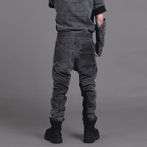 Aging Washing Cyberpunk Pants