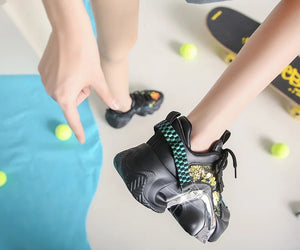 Air Mesh Sequin Platform Sneakers